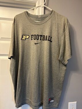 Nike Gray Purdue Football Short-Sleeve Tee